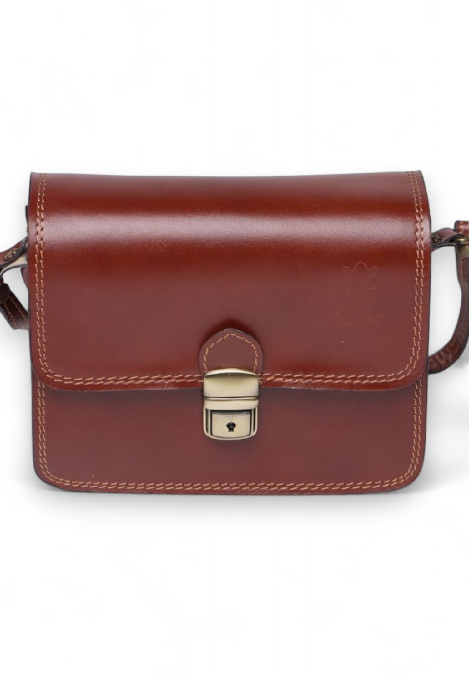 Geantă Crossbody Din Piele Naturală Cu Clips – Model Bucket