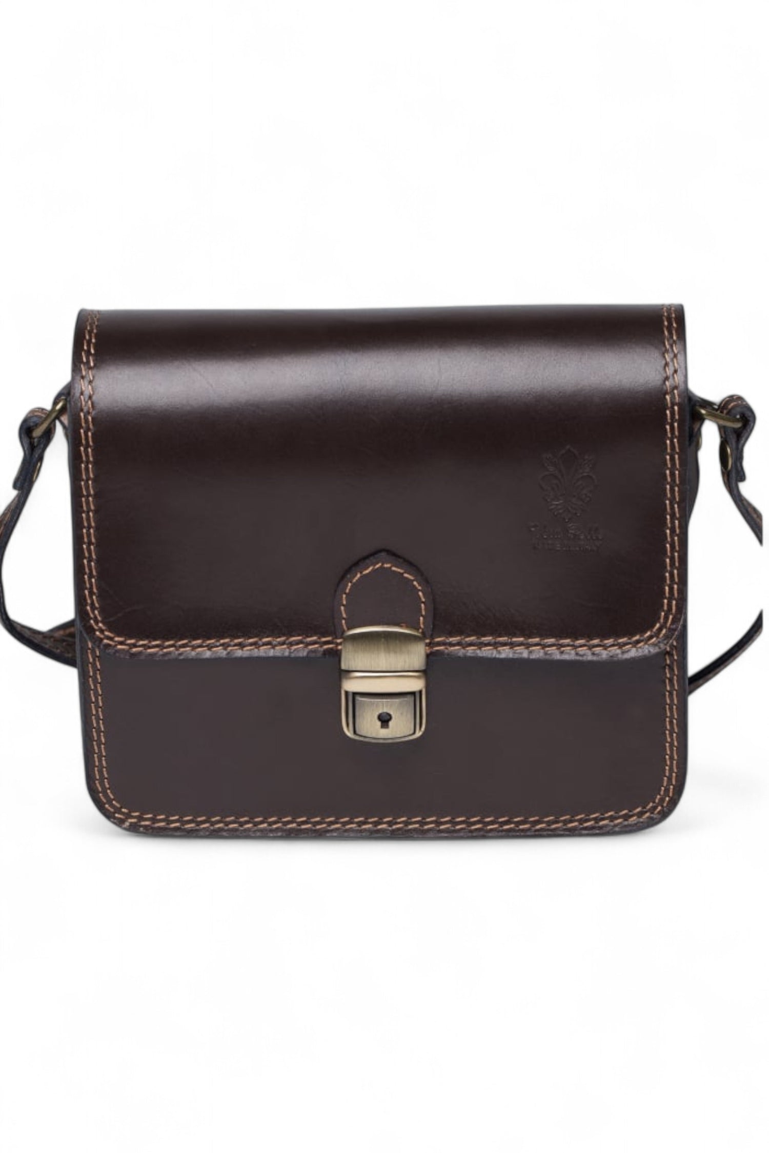 Geantă Crossbody Din Piele Naturală Cu Clips – Model Bucket