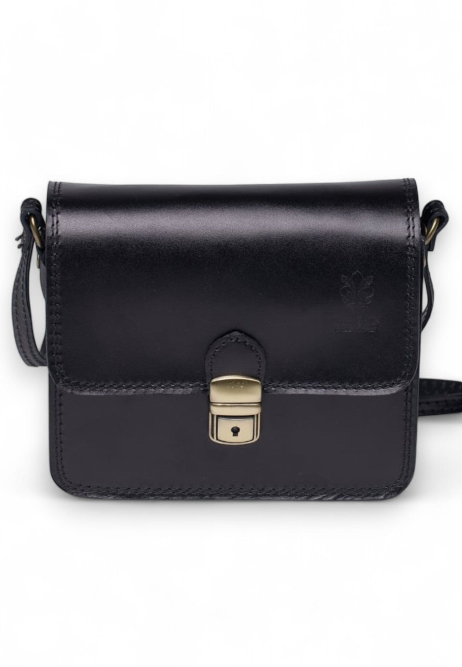 Geantă Crossbody Din Piele Naturală Cu Clips – Model Bucket