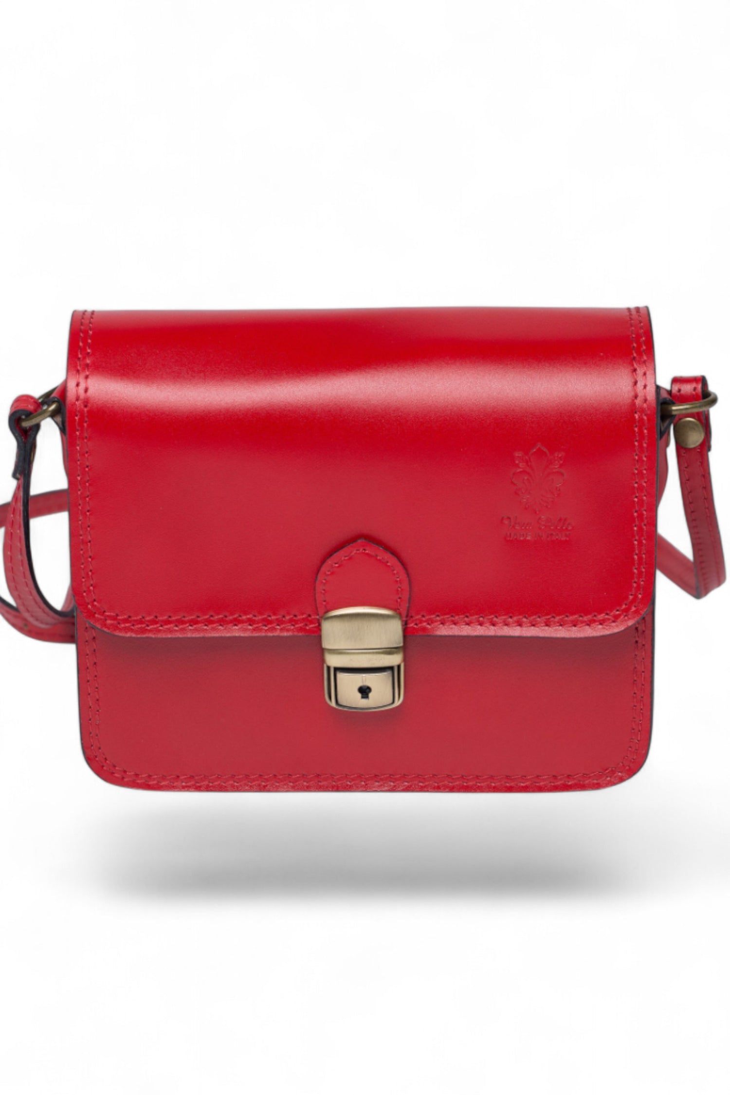 Geantă Crossbody Din Piele Naturală Cu Clips – Model Bucket