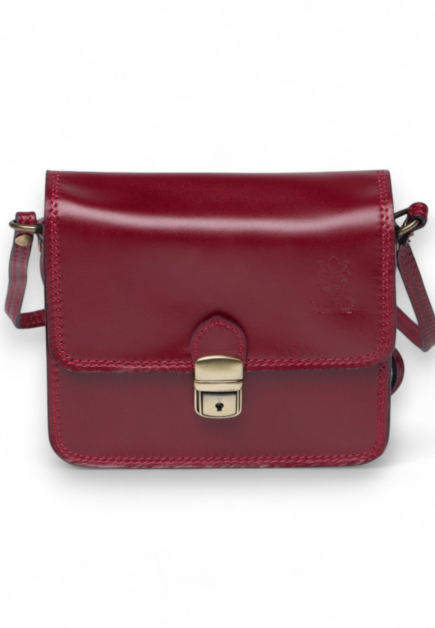 Geantă Crossbody Din Piele Naturală Cu Clips – Model Bucket