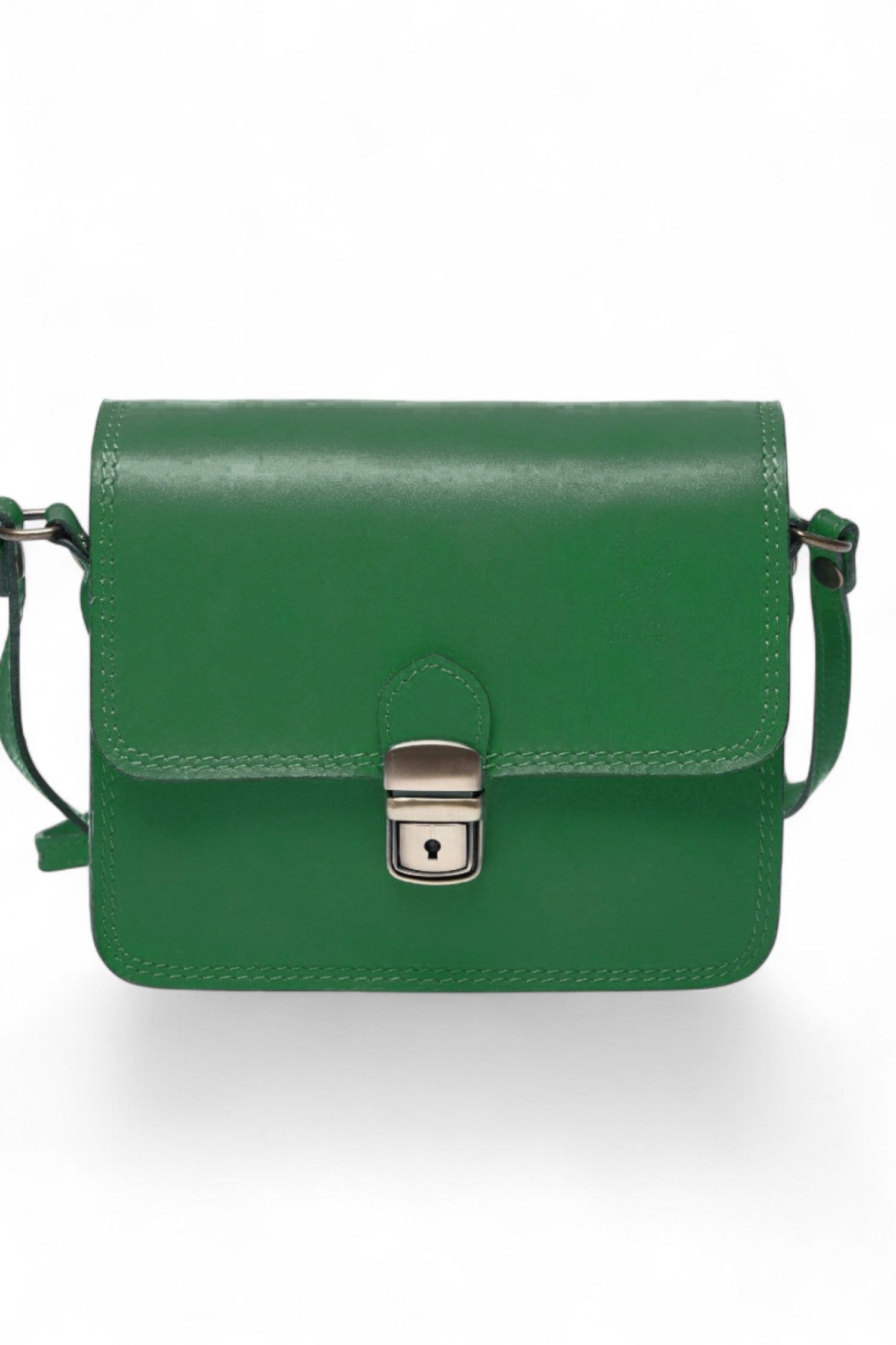 Geantă Crossbody Din Piele Naturală Cu Clips – Model Bucket