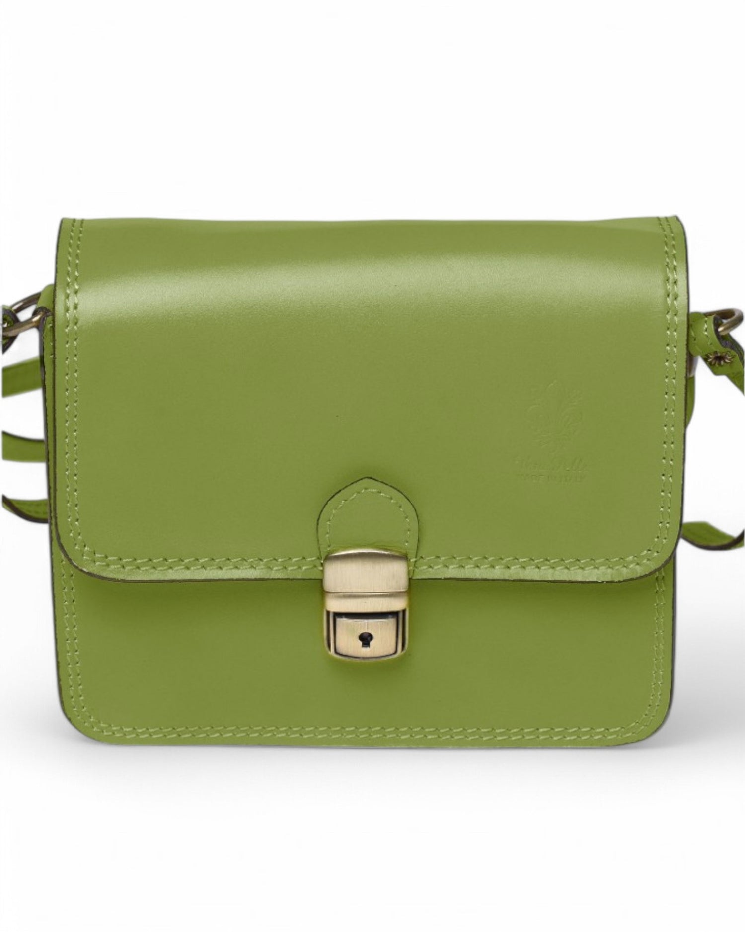Geantă Crossbody Din Piele Naturală Cu Clips – Model Bucket