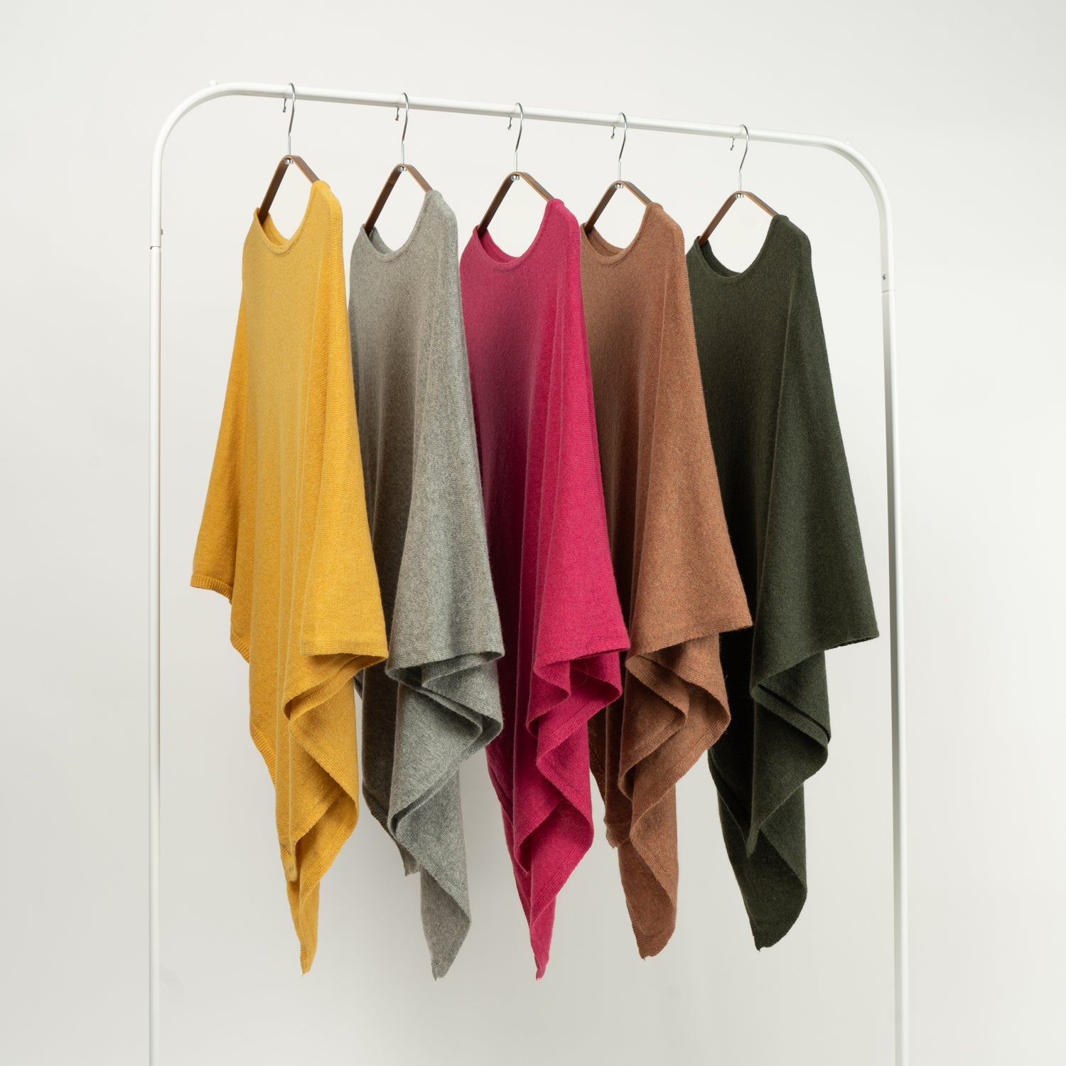 Capă Tip Poncho Din Lână și Cașmir