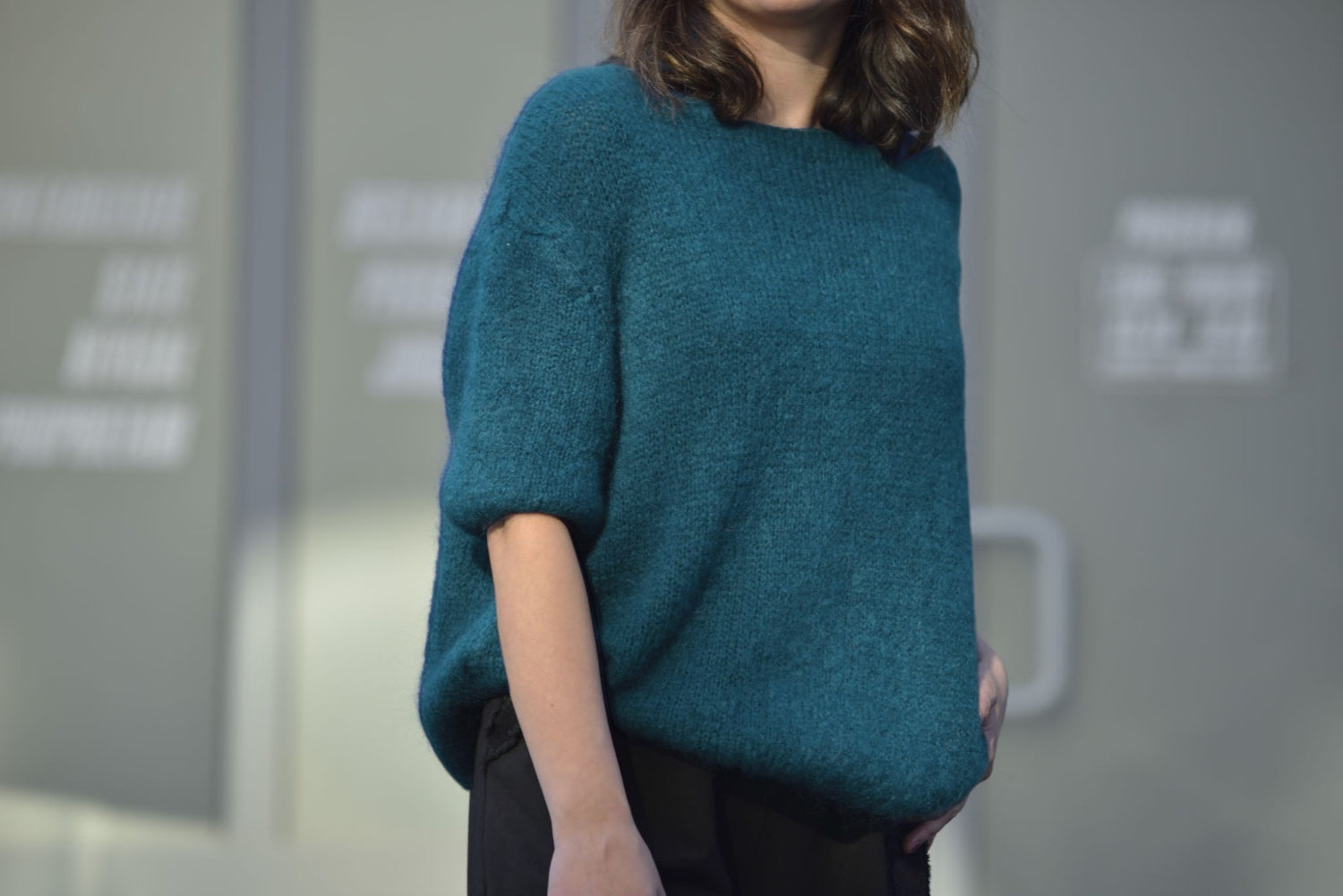 Pulover Cu Mânecă Scurtă Din Mohair