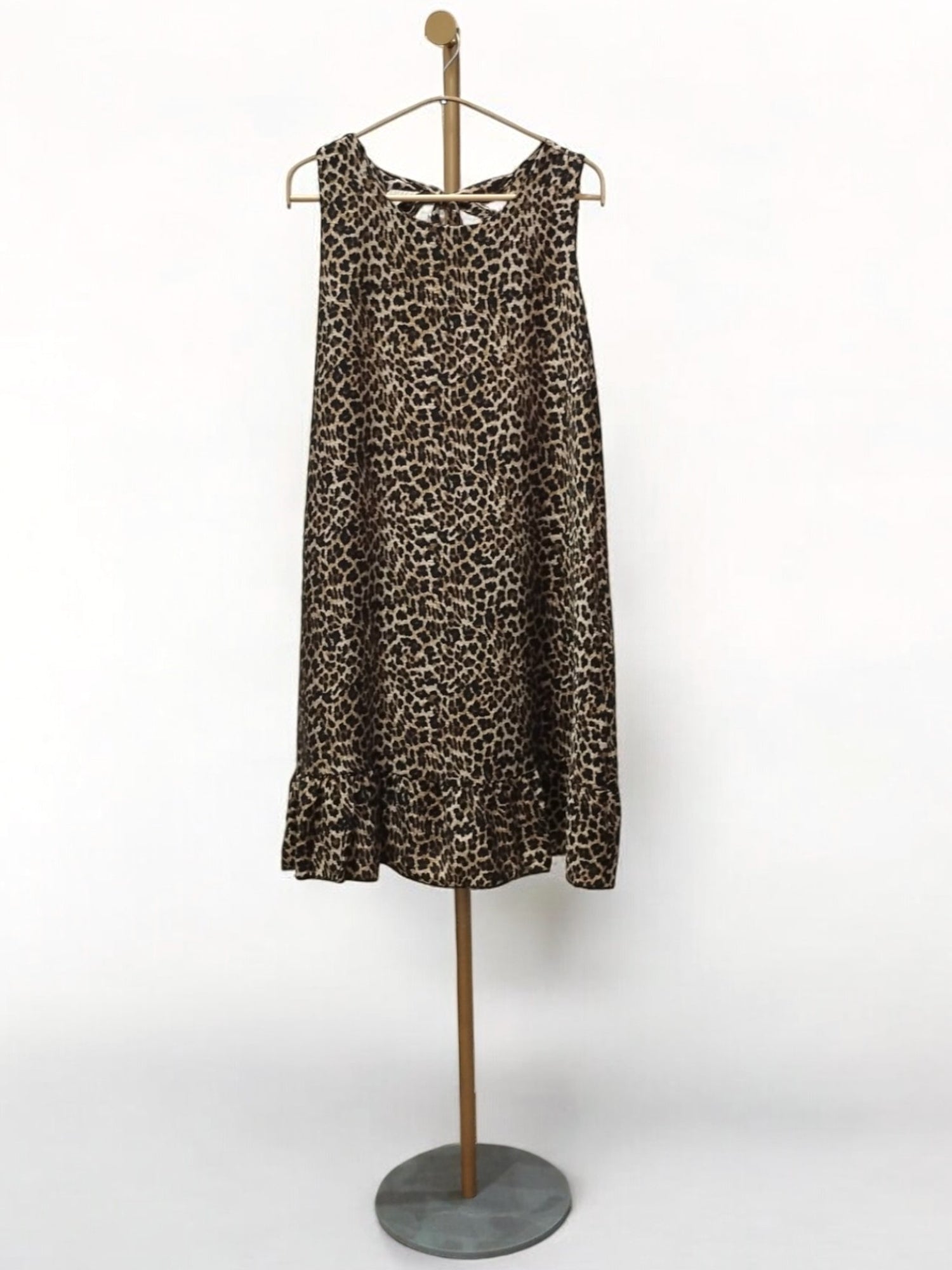 Rochie Animal Print Din Viscoză – Croială Lejeră Tip A