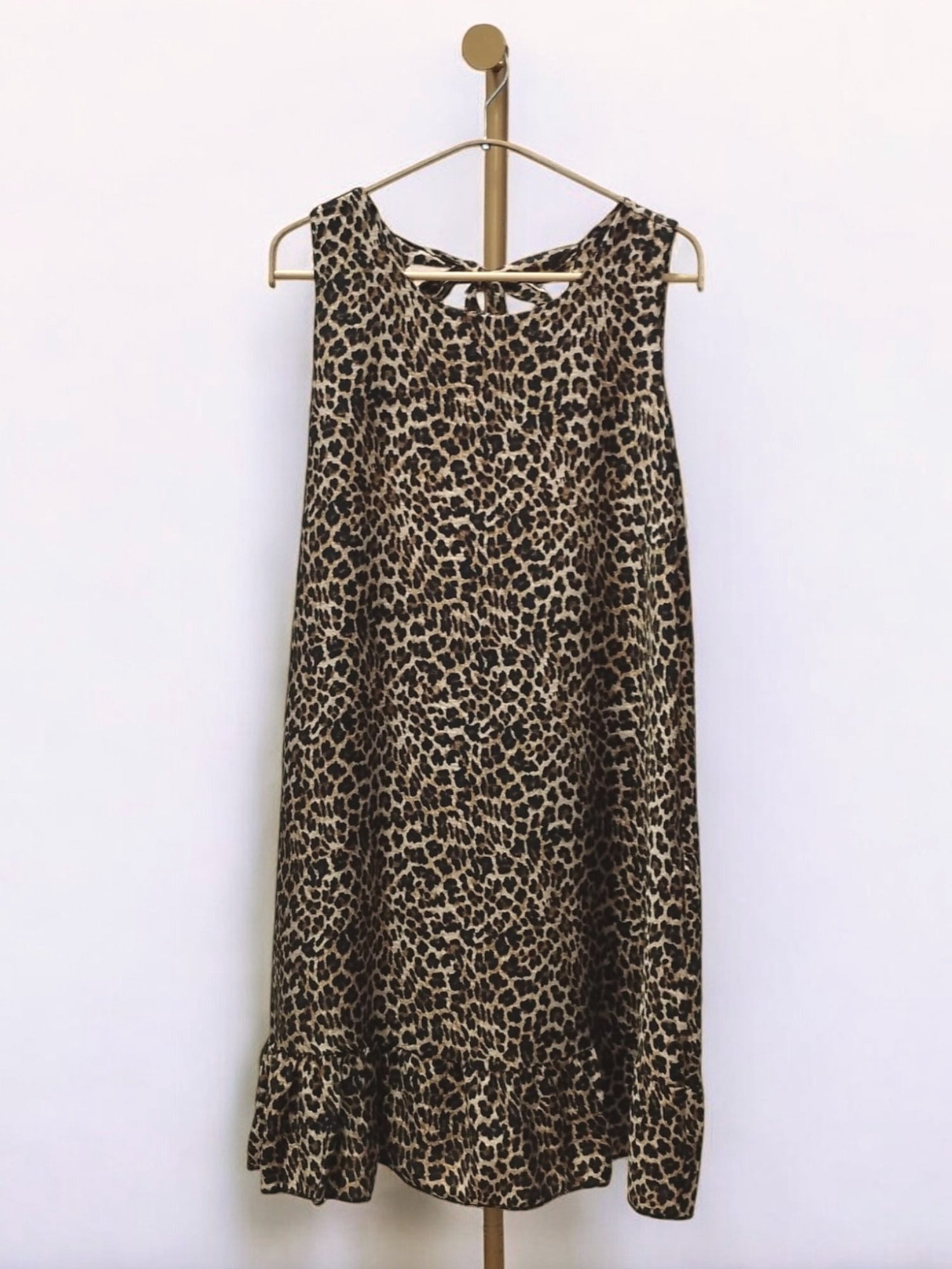 Rochie Animal Print Din Viscoză – Croială Lejeră Tip A