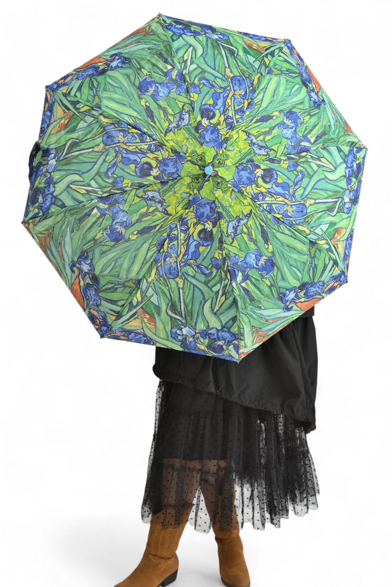 Umbrelă Vincent Van Gogh - Model Iriși, Pliabilă și Rezistentă la Vânt
